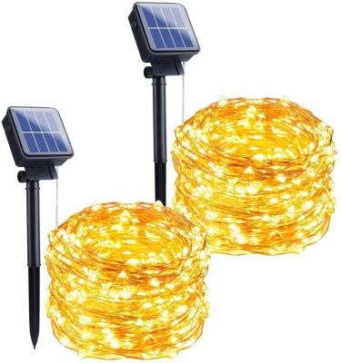 China 2022 Solar Christmas Halloween Garden Connectable Led String Lights For Holiday Decoration for sale