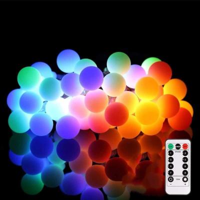 China Power Decorative Ball USB Lights 10m 100LED Fairy Lantern String Lights with 8 Modes Remote Control for Indoor Outdoor Use for sale