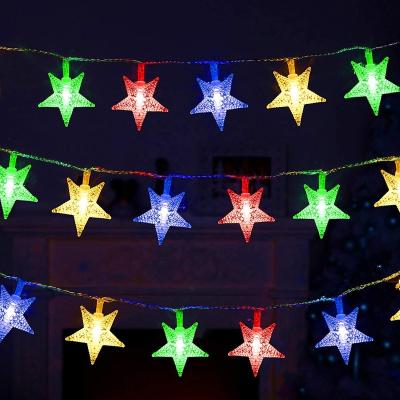 China Wedding Party 10m/33ft USA Decorative LED EU Plug Multicolor LED Fairy Lights Lantern Star LED Fairy Lights Star for sale