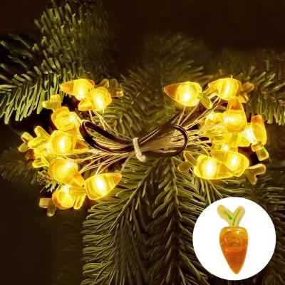 China Garland Decor Warm White Lights USB Battery Operated Carrot LED String Lights Room Decoration Light for Christmas Thanksgiving for sale