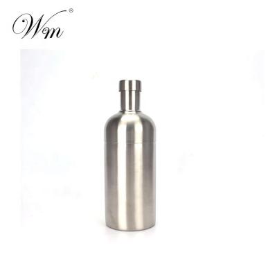 China Sustainable Factory 350ml 700ml Beer Bottle Shape Stainless Steel Direct Cocktail Shaker for sale