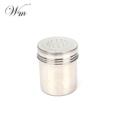 China Sustainable Multi Purpose Stainless Steel Condiment Can With Mesh Salt Pepper Sesame Can With Screw Lid for sale