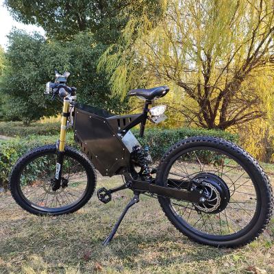 China Hot sale 72v 3000w carbon steel professional enduro ebike with full suspension frame for sale