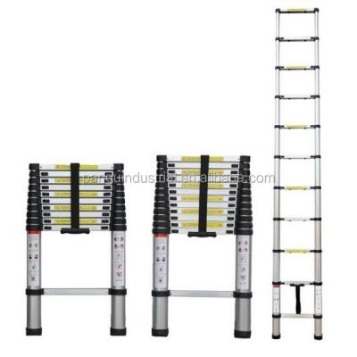 China High Quality Telescopic Ladder 2.6M Aluminum Folding Ladders for sale