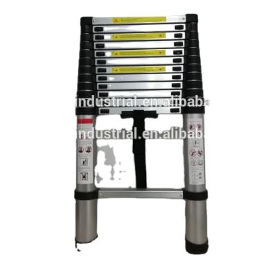 China Folding Ladders Aluminum Telescopic Ladder With Finger Protectors for sale