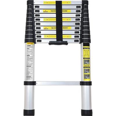 China EN131 Single Straight Aluminum Telescopic Folding Ladders Ladder 3.8m Manufacturer for sale