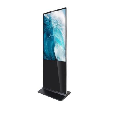 China Floor Standing Touch Screen Android Digital Indoor Wifi Signage Dual 55 Inch LCD Advertising Player for sale