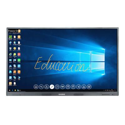 China Education GK880T 55 Series 65 75 86inch 1080P 4K Size Support OEM ODM LCD TV Touch Screen for sale