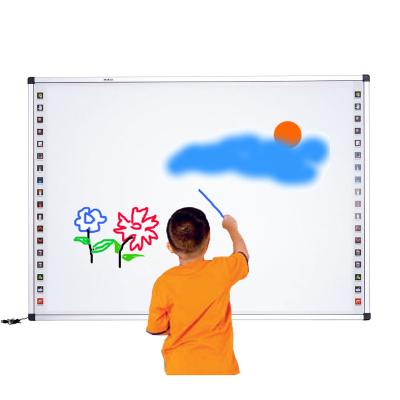 China GAOKEview USB Interactive Infrared Whiteboard Powered Digital Interactive Whiteboard For School 82/96/104 Inch for sale