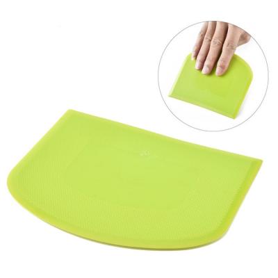 China Disposable Dough Scraper Curved Edge Bowl Scrapers Universal Spatula Kitchen Instruments for sale