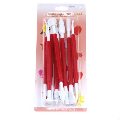 China Disposable Homemade Cake Tool 8 Pcs Plastic Icing Modeling Tools For Sugar Craft Fondant Cake Decorating for sale