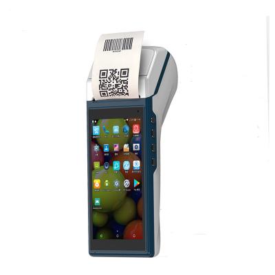 China ZKC5502 Quad-Core Android 7.1 Mobile POS Terminal Built In Printer Handheld POS System 1GB RAM for sale