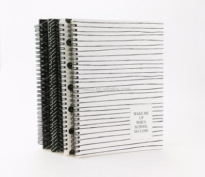 China Nature Design Hardcover Book Easy Writing Fil-o Spiral Journal for sale