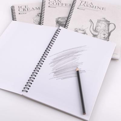 China Easy Writing Art Paper Drawing Book Blank Eco Friendly Custom Spiral Notebook for sale