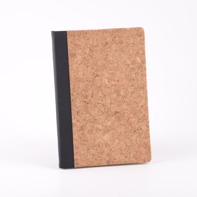 China Cork Cover Paper Easy Journaling Lined Agenda Diary Colorful Lined Notebook for sale