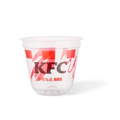 China Custom Printing Eco-friendly Logo Cheap 16oz 24oz 32oz 500ml PP Disposable Plastic Cups With Lids Clear Cold Drink for sale