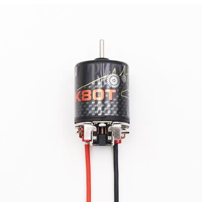 China 80T 7.2V waterproof dc 540 modified motor brushed high torque high speed modified motor racing rc motor for RC car rock crawler for sale