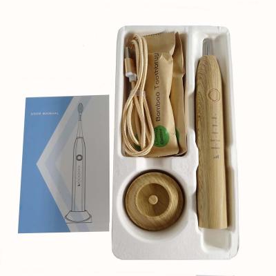 China Powerful Ultrasonic Battery Powered Electric Toothbrush USB Rechargeable Bamboo Electronic Toothbrush for sale