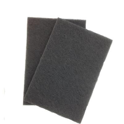 China Fine Non Woven General Purpose Hand Buffing Pads, 6-Inch x 9-Inch, 1500# Gray Silicon Carbide Abrasive Scouring Pad for sale