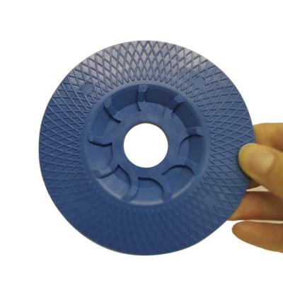 China Nylon PA6 China T29 blue color 107 nylon plastic backing plate for flap disc flap wheels Max 20000rpm for sale