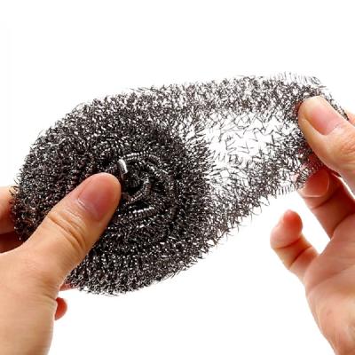 China 410 Stainless Steel Sponge Dish Wire Scrubber Scrubber Kitchen Steel Scrubber for sale