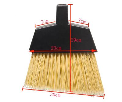 China Outdoor Cleaning Customize Hanging Broom Fancy Printed Corner Angle Long Handle Plastic Sweeping Broom for sale