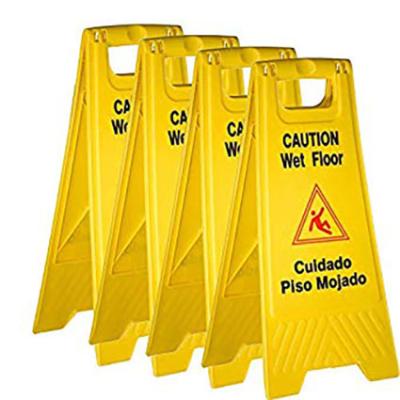 China Customized Plastic Packing No Parking Sign / Wet Floor Sign Warning Sign for sale