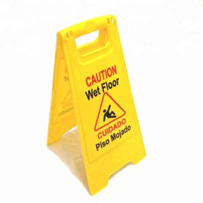 China Customized Outdoor Cleaning Warning Sign Holder , Plastic Safety Sign 8203 for sale