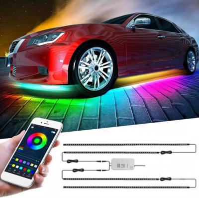 China Multicolor LANDSCAPE Music Car Strip Lighting With Sound Active Function And Wireless Remote Control 3 Years Warranty for sale