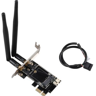 China DIEWU Desktop Hot Selling Blue Tooth Dual Band PCIe Wireless Network Card To M.2 (M Key) Wifi Adapter for sale