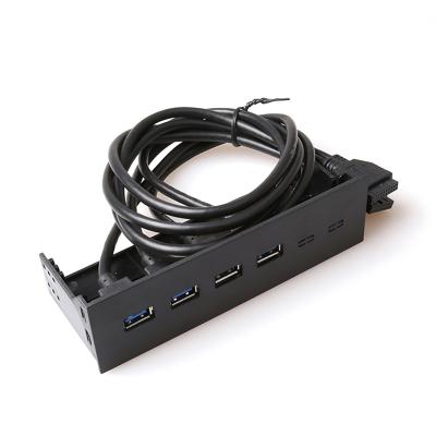 China Internal USB 3.0 Computer Computer Hub Splitter Front Panel 4 Ports Accessories Bracket Adapter Combo Drop Shipping for sale