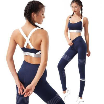 China Wholesale Women's Quick Dry Breathable Suit Fitness Yoga Clothing Sports Suits Two Piece for sale