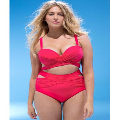 China ZY4781 breathable good quality plus size swimwear women high waist sexy bikini for sale