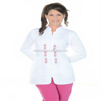 China Printed Wearing Anti-wrinkle Nurse Uniform / Fashionable Style Nurse Uniform New Designs for sale