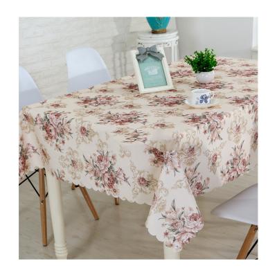 China Oilproof Designs Cheap Custom Decoration Fancy Wedding Table Cloth for sale