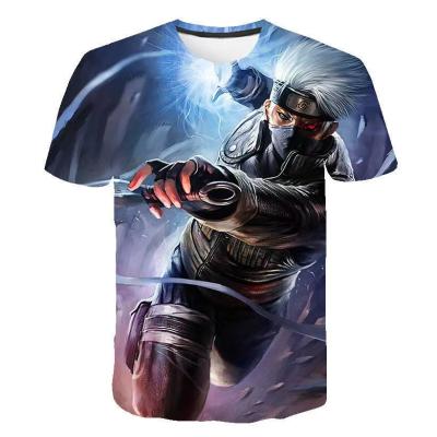 China best Anti-wrinkle polyester sublimation T-shirt and custom sublimation printing anime T-shirt for sale