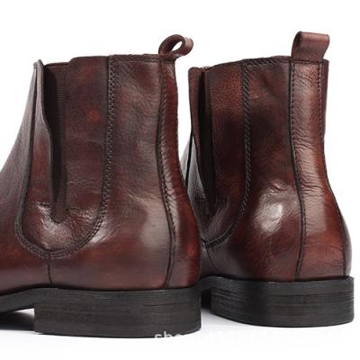 China Other High Quality Fashion Martin Boots Large Size Shoes Men's Casual Boots Leather Trim Outdoor Casual Men's Boots for sale