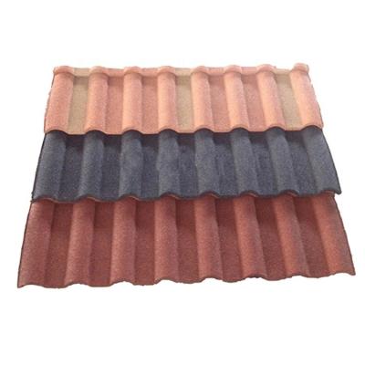 China Shingle Color Price Sheet Steel Roofing Clay Stone Coated Roof Tiles Milan Flat Tile for sale