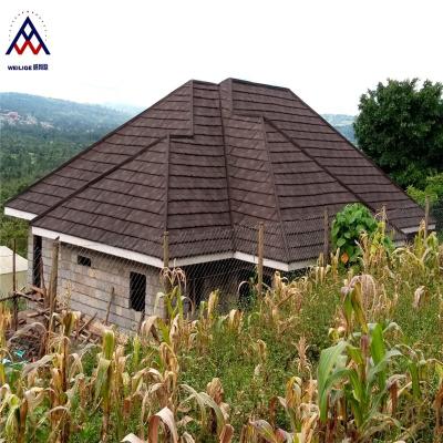 China Shingle Roof Tiles Stone Essential Roofing Asphalt Tiles Synthetic Terracotta Roof Shingle Tile For Villa House For Kenya for sale