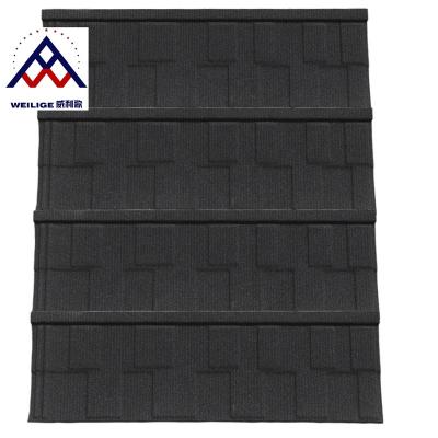 China Feel New And Nice Stone Coated Roof Feel Types Tiles Metal Shingle Tile for sale