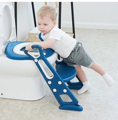 China Deluxe Toddler Toilet Training Seat Baby Toilet Trainer For Boys And Girls With Adjust Step for sale