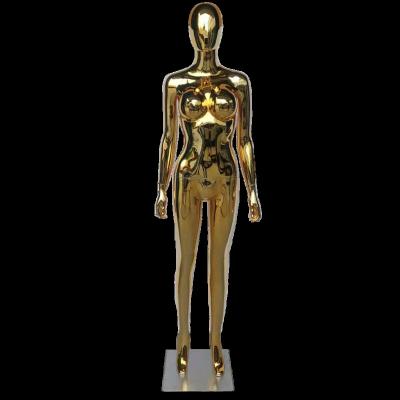 China Plus Size Chromed Plastic Female Large Bust Full Body Mannequins for sale