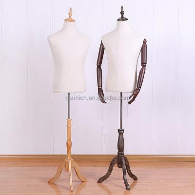 China Male Stand Torso Mannequins With Stand for sale