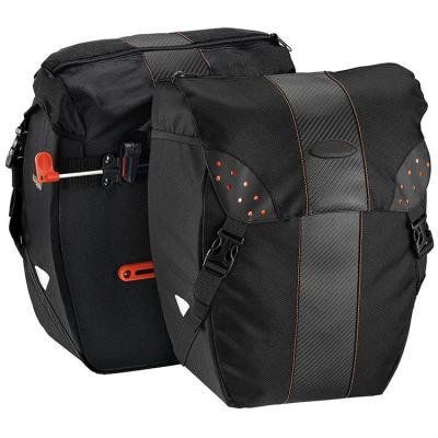 China Removable Quick All Weather Bike Panniers High Quality / Portable Bicycle Bag (Pair), Includes Rain Cover for sale