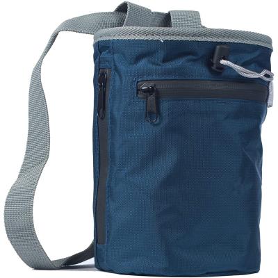 China Waterproof Climbing Chalk Bag Large Capacity Chalk Holder Bucket With Side Zipper Bag for sale