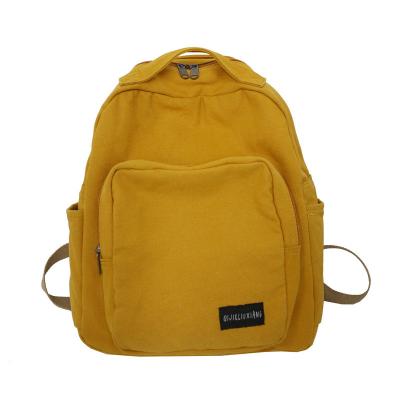 China 2021 anti-theft new fashionable senator of central statistics series vintage canvas backpack canvas backpack school bag for girls boys for sale