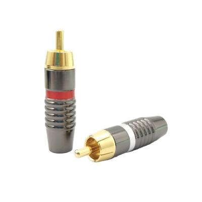 China GOLD PLATED RCA Microphone PLUG RCA CONNECTORS for sale