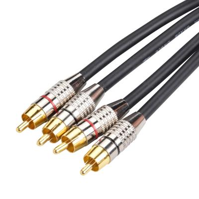 China High Quality DVD Player 2 RCA Male To 2 RCA Cable Rca Male Audio Cables for sale