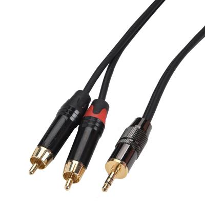 China COMPUTER 3.5mm TRS to 2 RCA Male Computer Speaker Audio Cable for sale