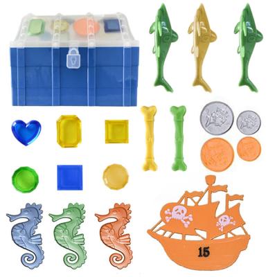 China PP/PS Diving Jewelry Box Swimming Underwater and Diving Game Toys Sets Outdoor Summer Pool Water Play Equipment for Kids for sale